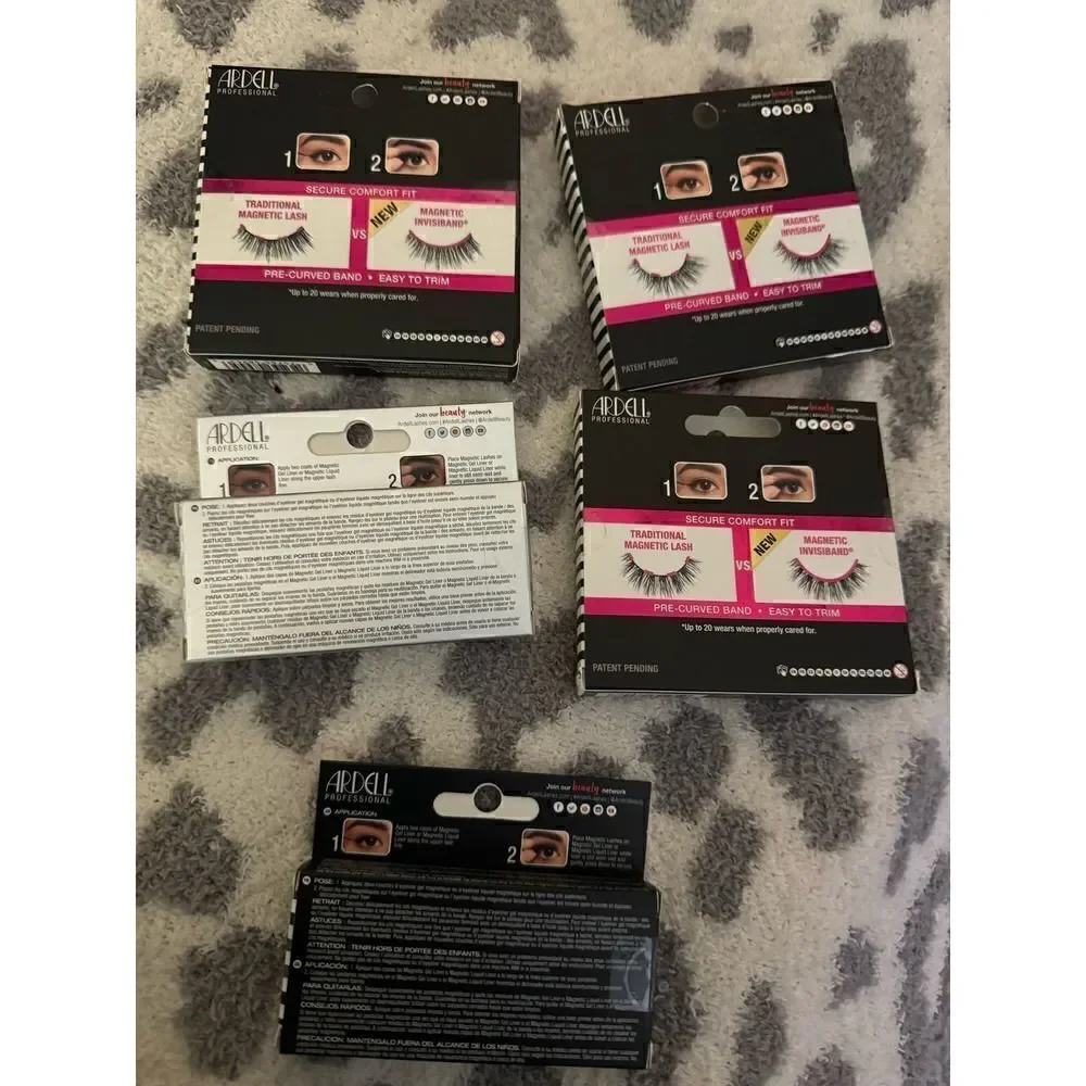 Beauty/makeup magentic eyelash lot- nip/nib ardell 5x bundle lot